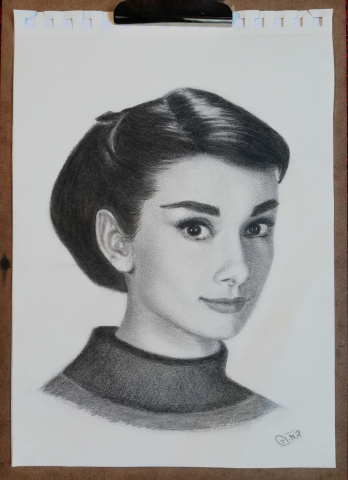 Drawing Audrey Hepburn