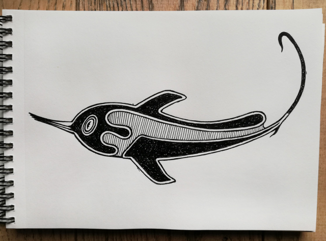Pen Drawing Fantasy Fish