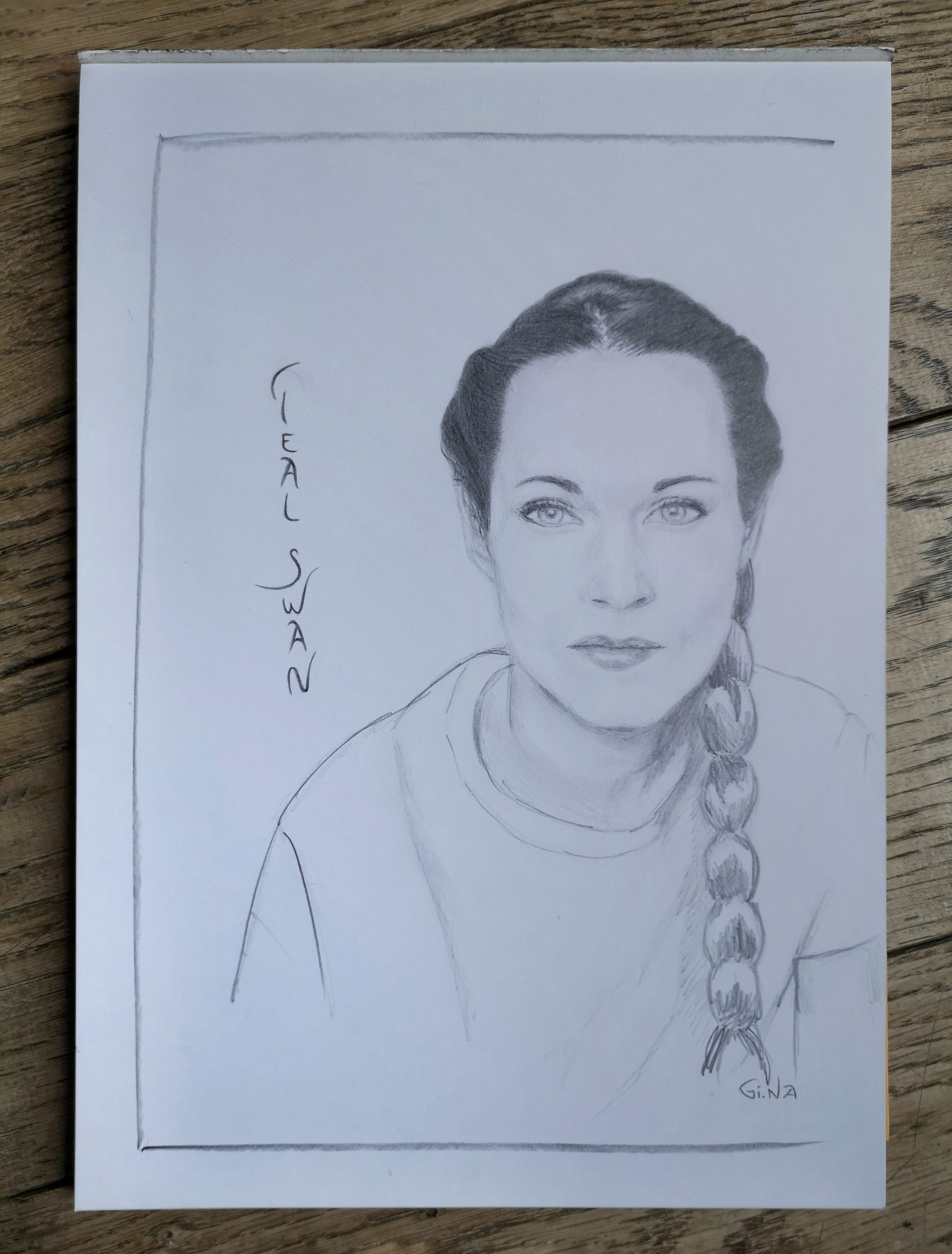 Portrait Drawing Teal Swan